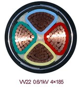 銅芯導體聚氯乙烯絕緣及護套電力電纜